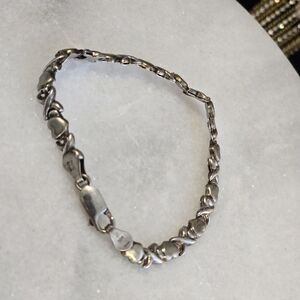Vintage 925 Italy Hugs And Kisses Bracelet